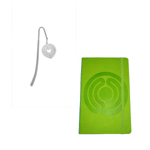 Mindfulness Journal + Heart Labyrinth Bookmark Bundle
