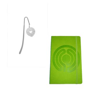 Mindfulness Journal + Heart Labyrinth Bookmark Bundle