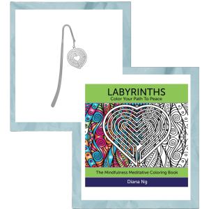 Labyrinth Coloring Book + Bookmarker Bundle