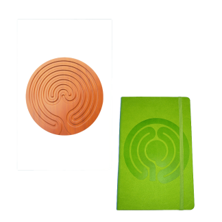 Finger Labyrinth Board + Mindfulness Journal Bundle