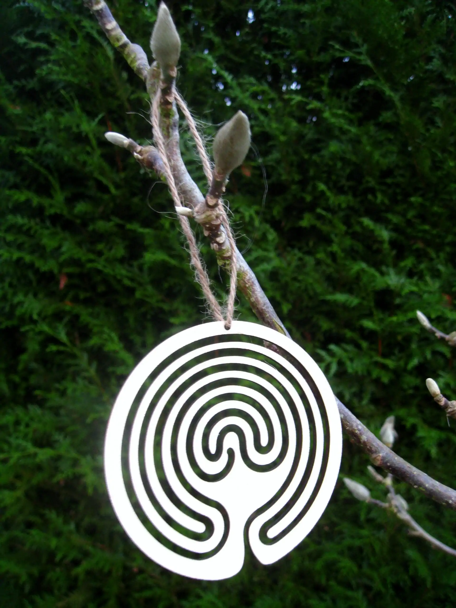 Wooden Labyrinth Ornament - Image 4