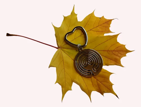 Silver Color Finger Labyrinth Keychain - Image 2