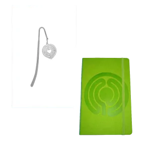 Mindfulness Journal + Heart Labyrinth Bookmark Bundle