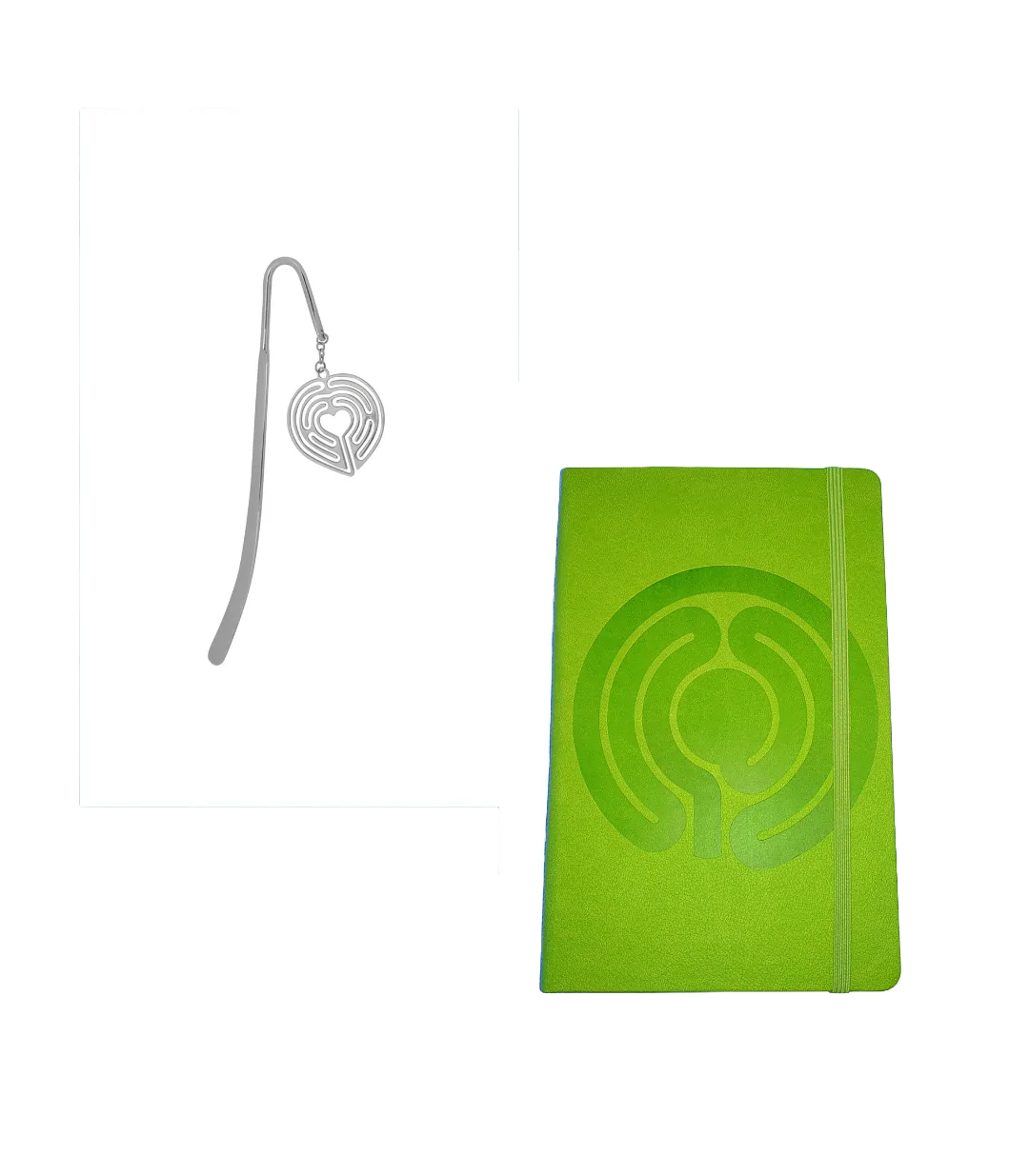 Mindfulness Journal + Heart Labyrinth Bookmark Bundle
