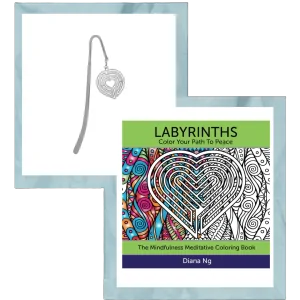 Labyrinth Coloring Book + Bookmarker Bundle
