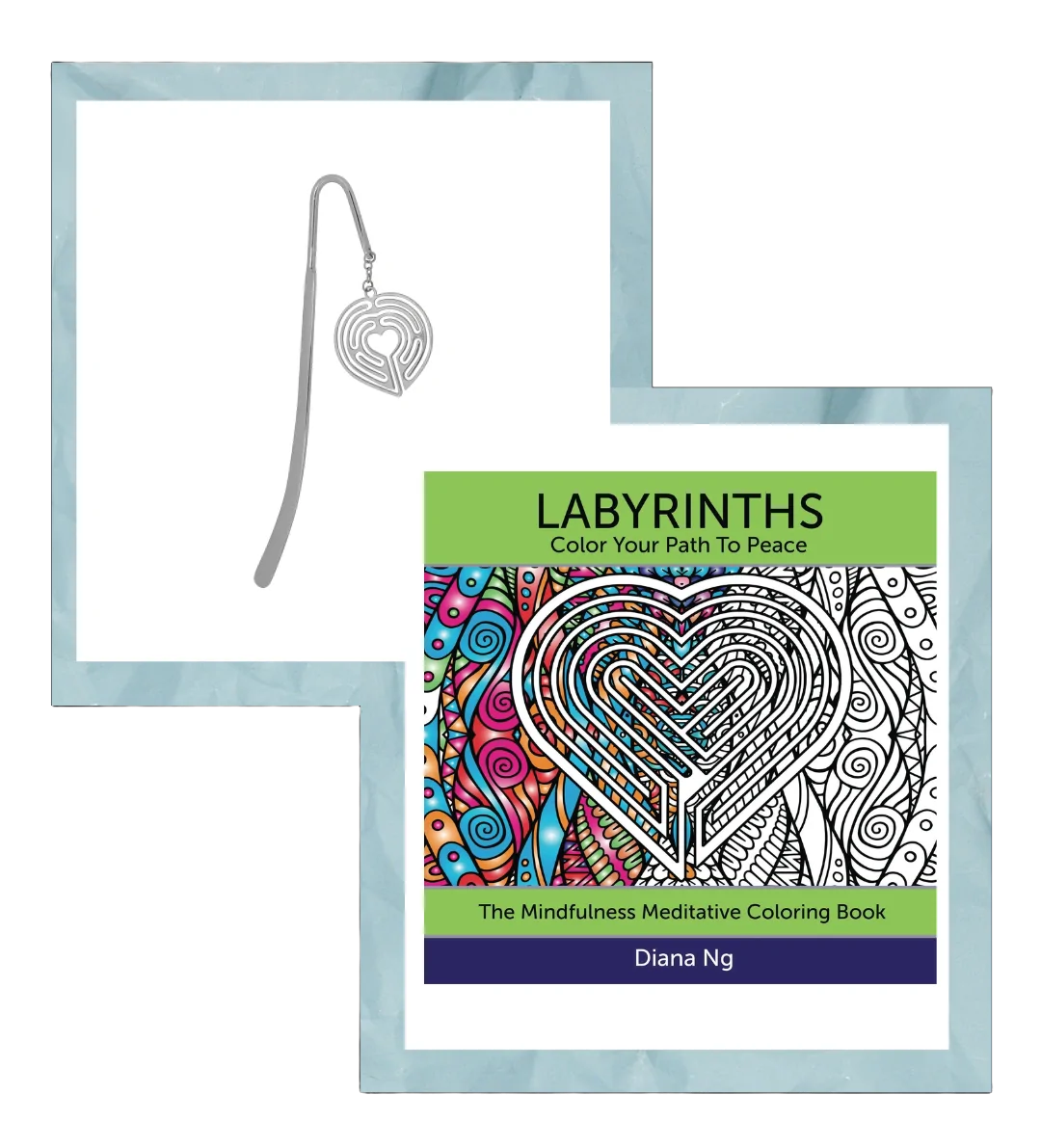Labyrinth Coloring Book + Bookmarker Bundle