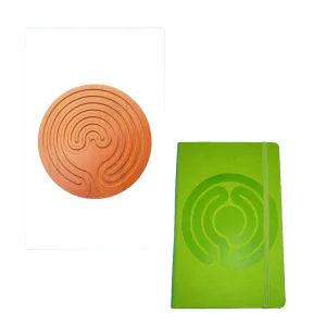 Finger Labyrinth Board + Mindfulness Journal Bundle