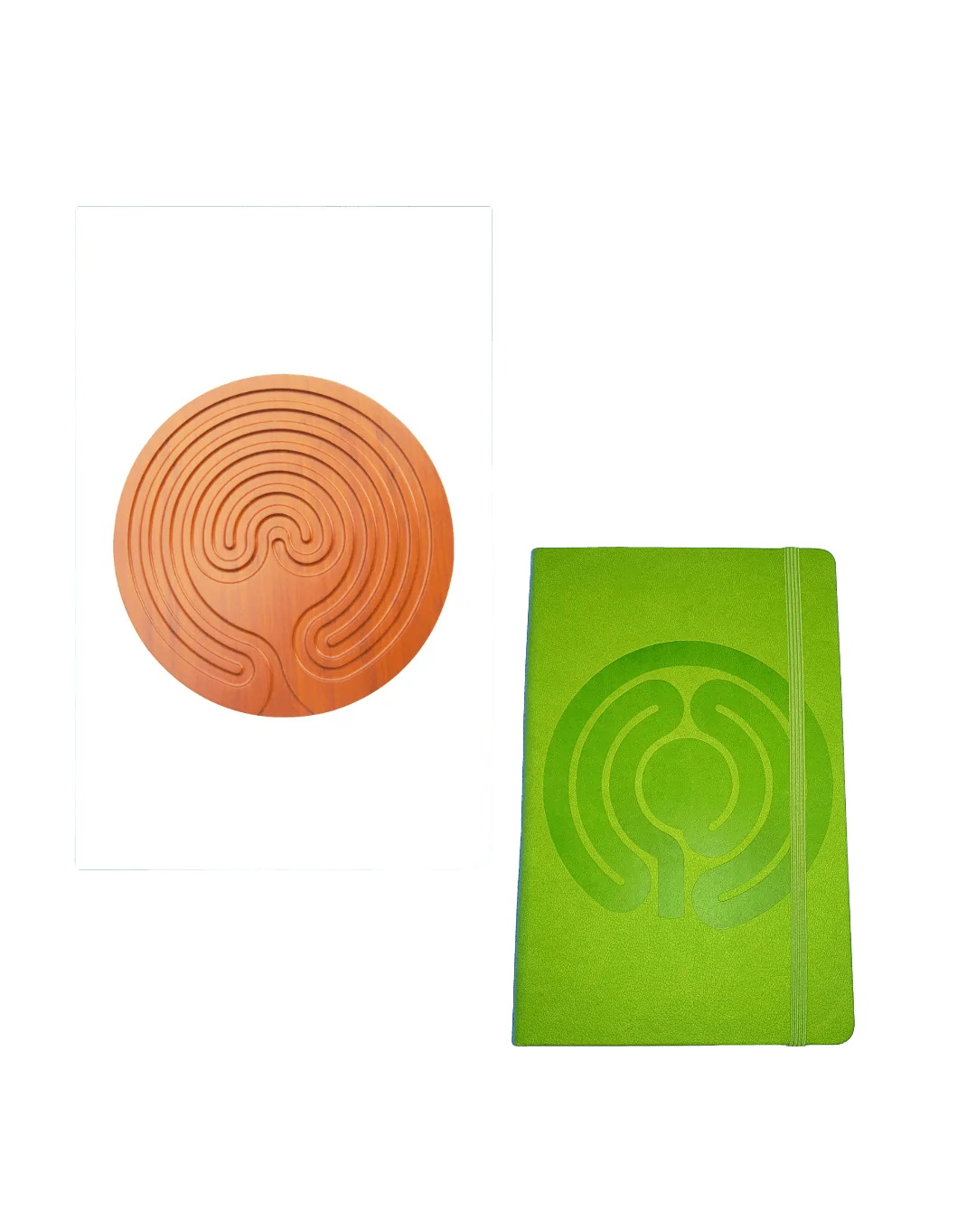Finger Labyrinth Board + Mindfulness Journal Bundle